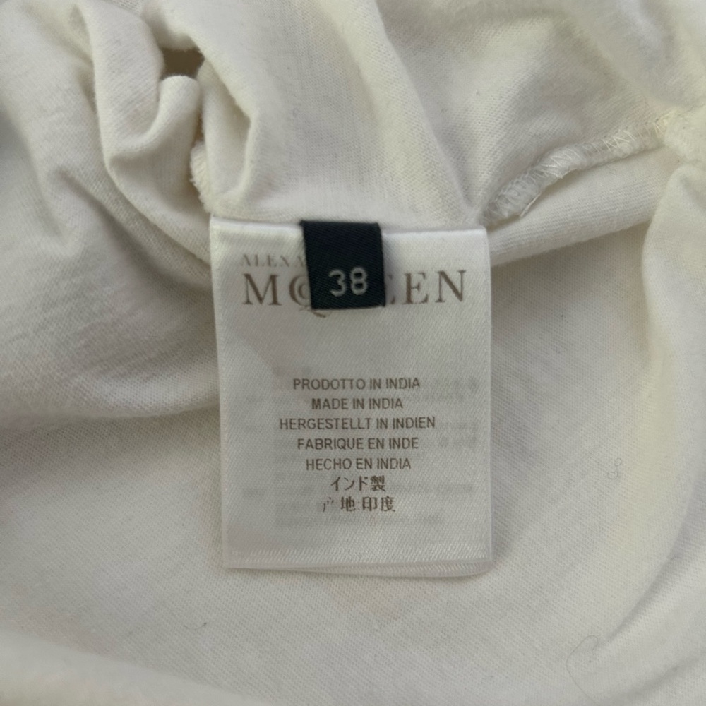 ALEXANDER MCQUEEN Skull Tank Top Beaded Lace White Black 38 - Picture 8 of 15